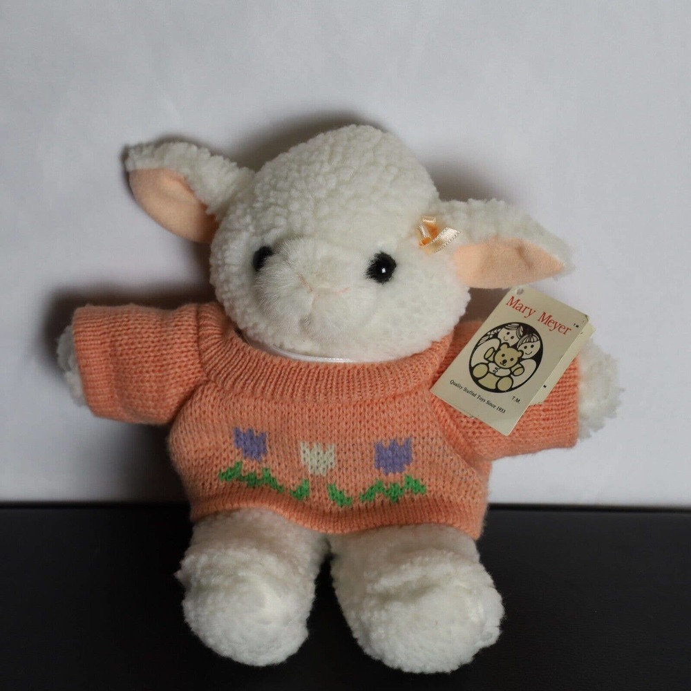Mary Meyer Lily Little Lamb Plush 10" Stuffed Animal Rare 90's Vintage w/Tags